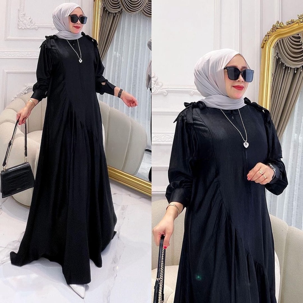 GAMIS STORE - GAMIS CRINKLE AIRFLOW PREMIUM BALQIS DRESS MUSLIM WANITA TERBARU