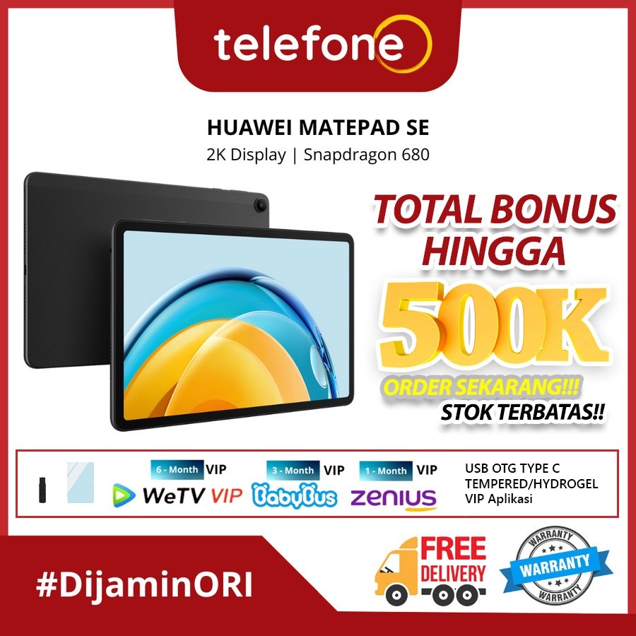 Jual Huawei Matepad Se 104 464gb 2k Display Harmonyos 30 Garansi