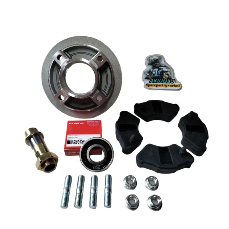 PAKET FULL SET NAPGEAR BELAKANG HONDA SUPRA X/GRAND/PRIMA/LEGENDA/C70