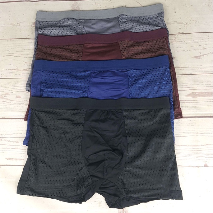 LUODILONG Celana Dalam Boxer Brief Pria Size XL/XXXL 4PCS - MU0030 - Multi-Color - 7RPK7DMC