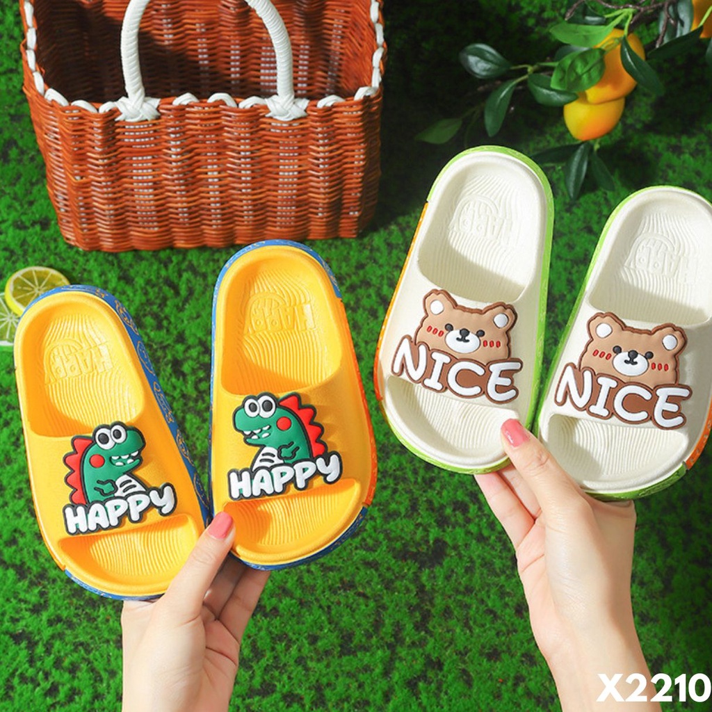 SANDAL SELOP ANAK LUCU MUDAH DICUCI DAN NYAMAN DIPAKAI IMPORT BAHAN RUBBER 2210