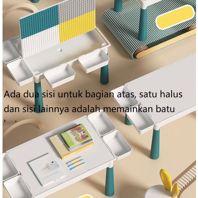 Meja Belajar Anak / Meja Kursi Anak / Mainan Edukasi Meja Belajar/Meja Belajar Anak Set/Meja Belajar Set /Meja belajar Multifungsi/meja dan kursi anak/set meja anak/lego meja/meja kursi belajar anak