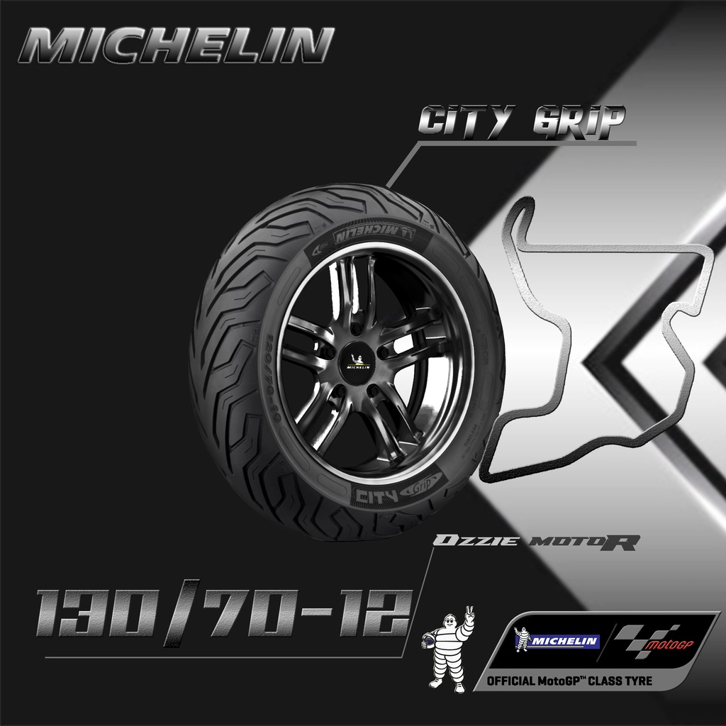 Michelin City Grip 90/90-12 | 100/90-12 | 110/90-12 | 120/70-12 | 130/70-12 BAN TUBELESS SCOOPY FREEGO VESPA MATIC SPRINT