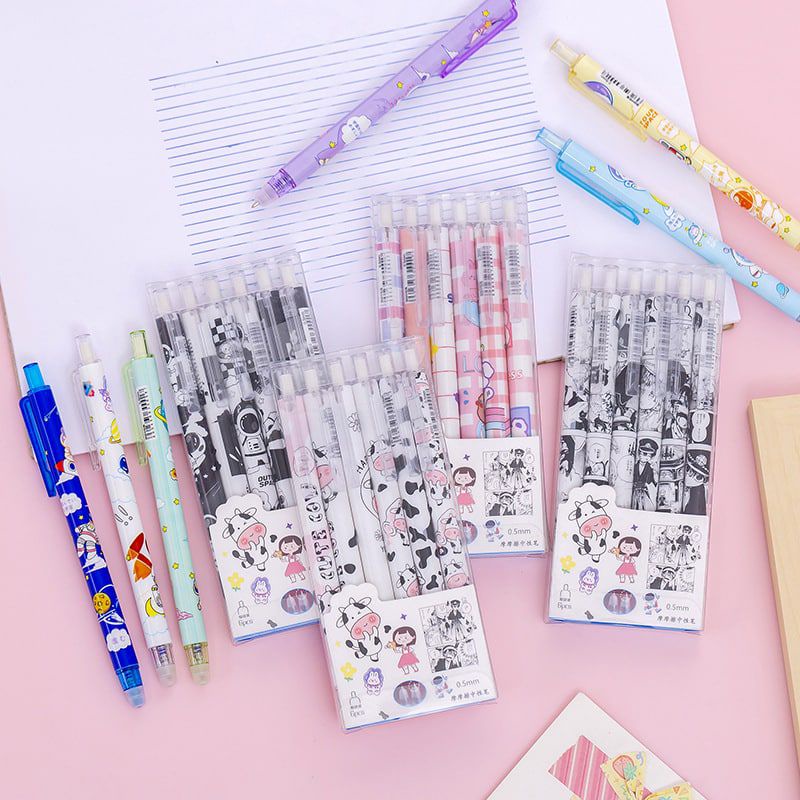 

pulpen hapus mekanik tinta biru refill warna hitam