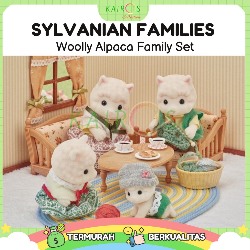 Sylvanian Families Woolly Alpaca Family Set