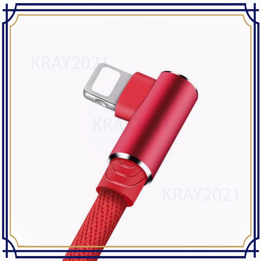 Kabel Charger Lightning L Shape 2.4A -CV630