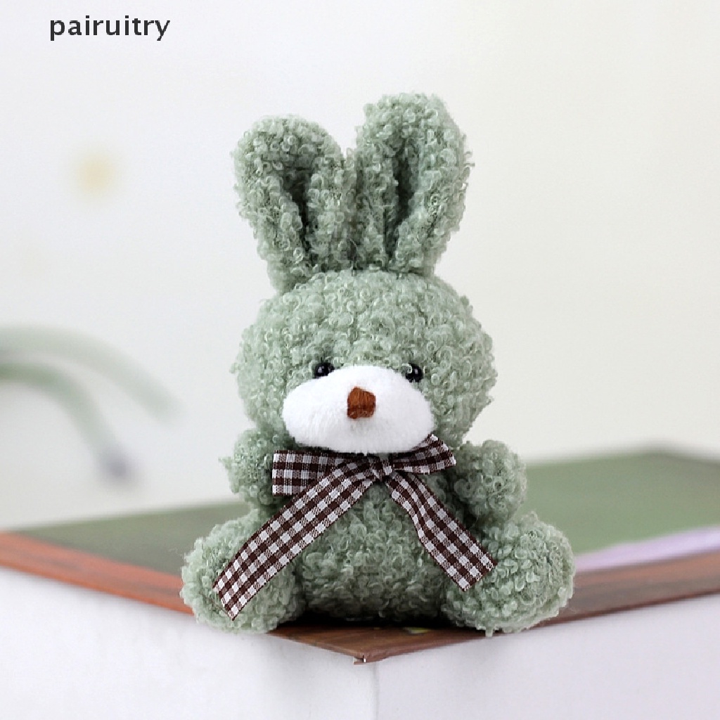 Prt 11 cm Cute Rabbit Bow Plush Stuffed Boneka Dasi Bunny Bantal Lembut Mainan Mewah Anak Hadiah PRT