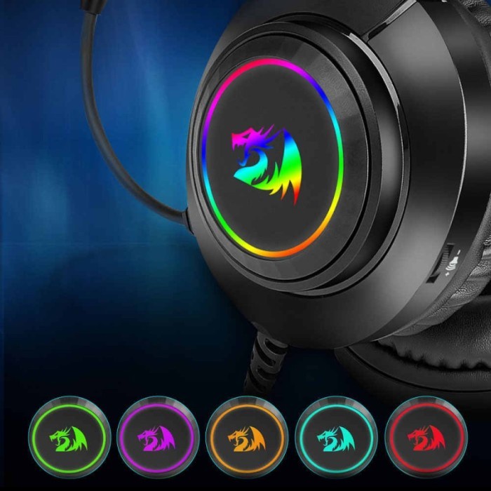 Headphone Gaming  Redragon RGB AUX HYLAS H260RGB