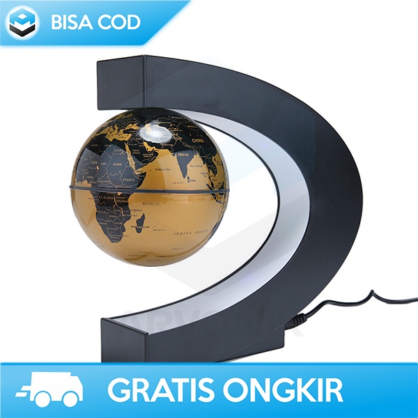 PAJANGAN GLOBE DEKORASI RUMAH MAGNETIC FLOATING GLOBE DESAIN MINIMALIS