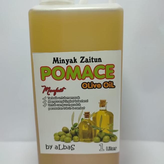 

[KODE A69JF] Minyak Zaitun Pomace kemasan 1 Liter Terbaik memasak menumis