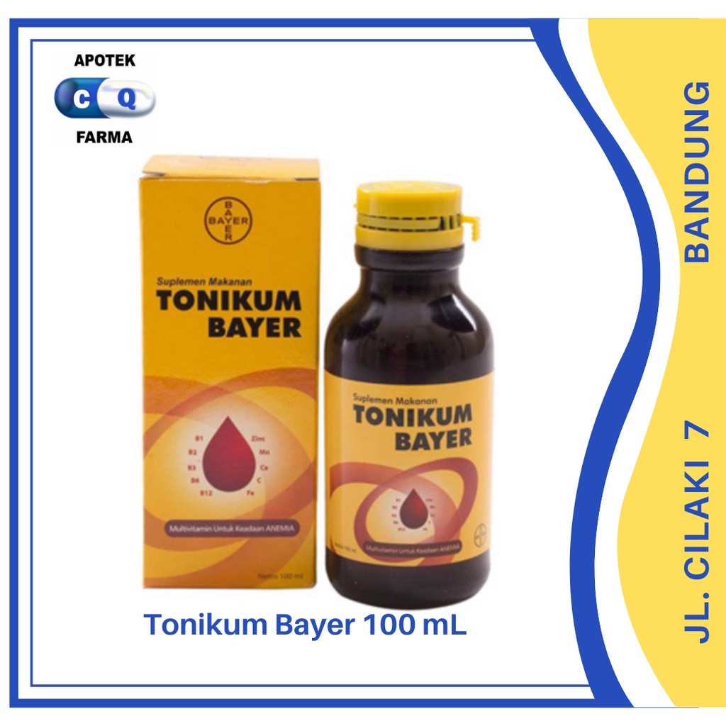 Tonikum Bayer Suplemen Multivitamin Penambah Darah