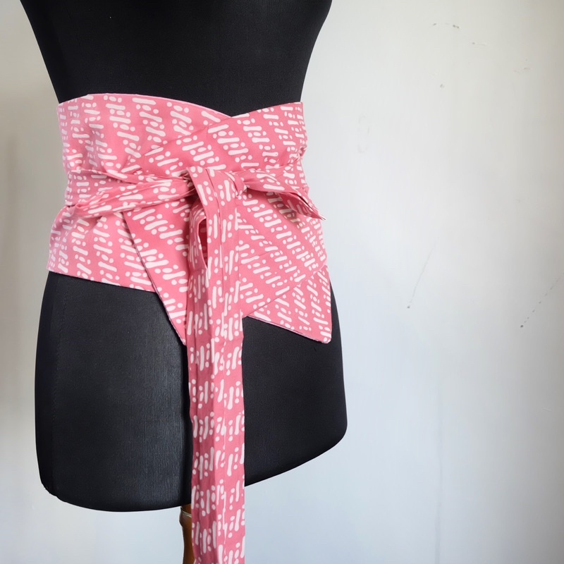 Obi Belt Sabuk Batik Pink