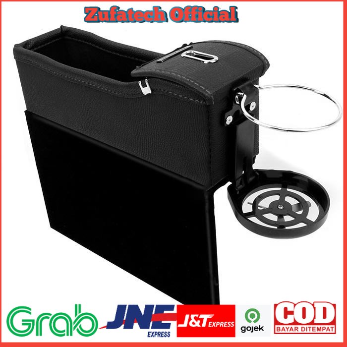 KWHEEL Kotak Organizer Penyimpanan Barang Mobil Seat Gap Filler Master - CL-005 - Black