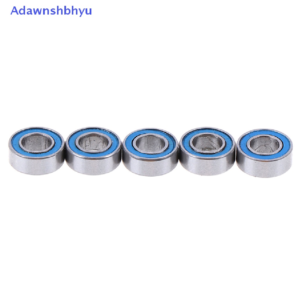 Adhyu 5Pcs Biru 4 * 8 * 3mm MR84RS MR84-2RS 4x8x3mm Karet sealed ball Bearing ID