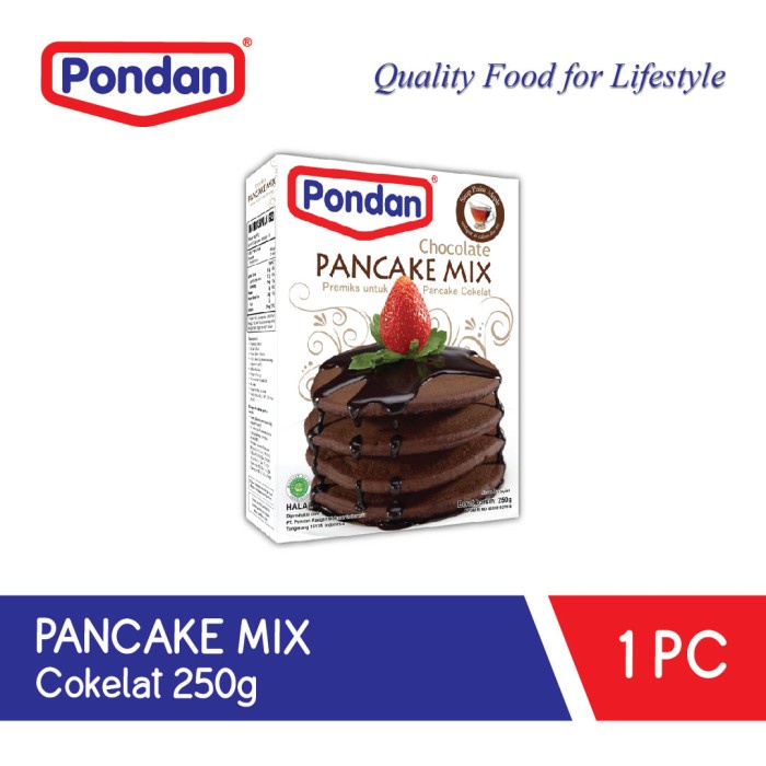 

Pondan Pancake cokelat