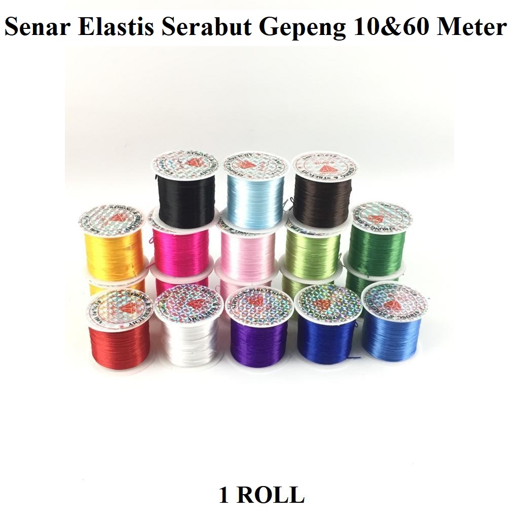 Senar Karet Elastis Gepeng Harga/Roll