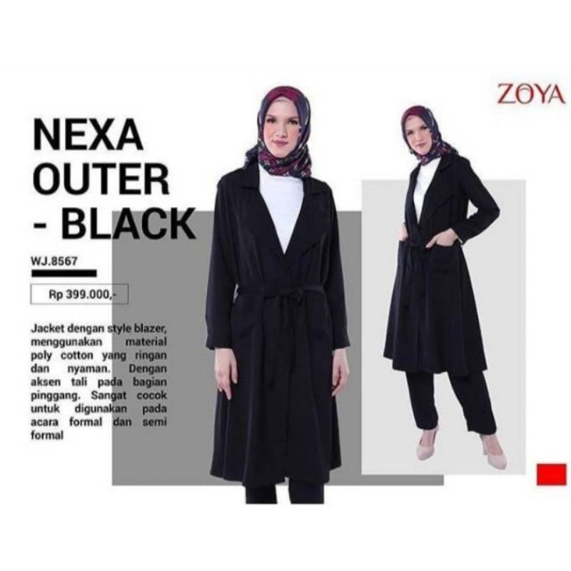 OUTER NEXA HITAM ZOYA
