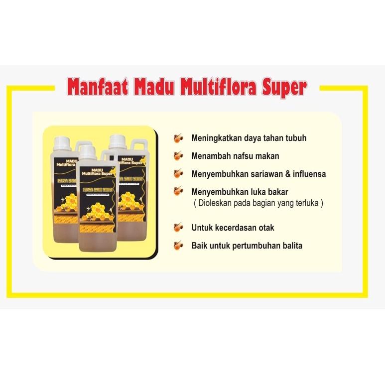 

(P-C1C-♥☞) Madu Multiflora super 1kg | raw honey | grade A 100% murni pasti dikirim