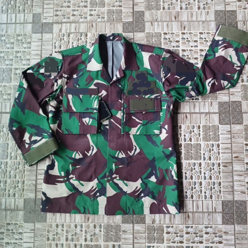 Baju PDL Loreng TNI Sritex Wool Spek Pejabat Jahitan Tailor