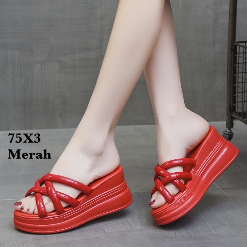 SANDAL WEDGES WANITA 75X3