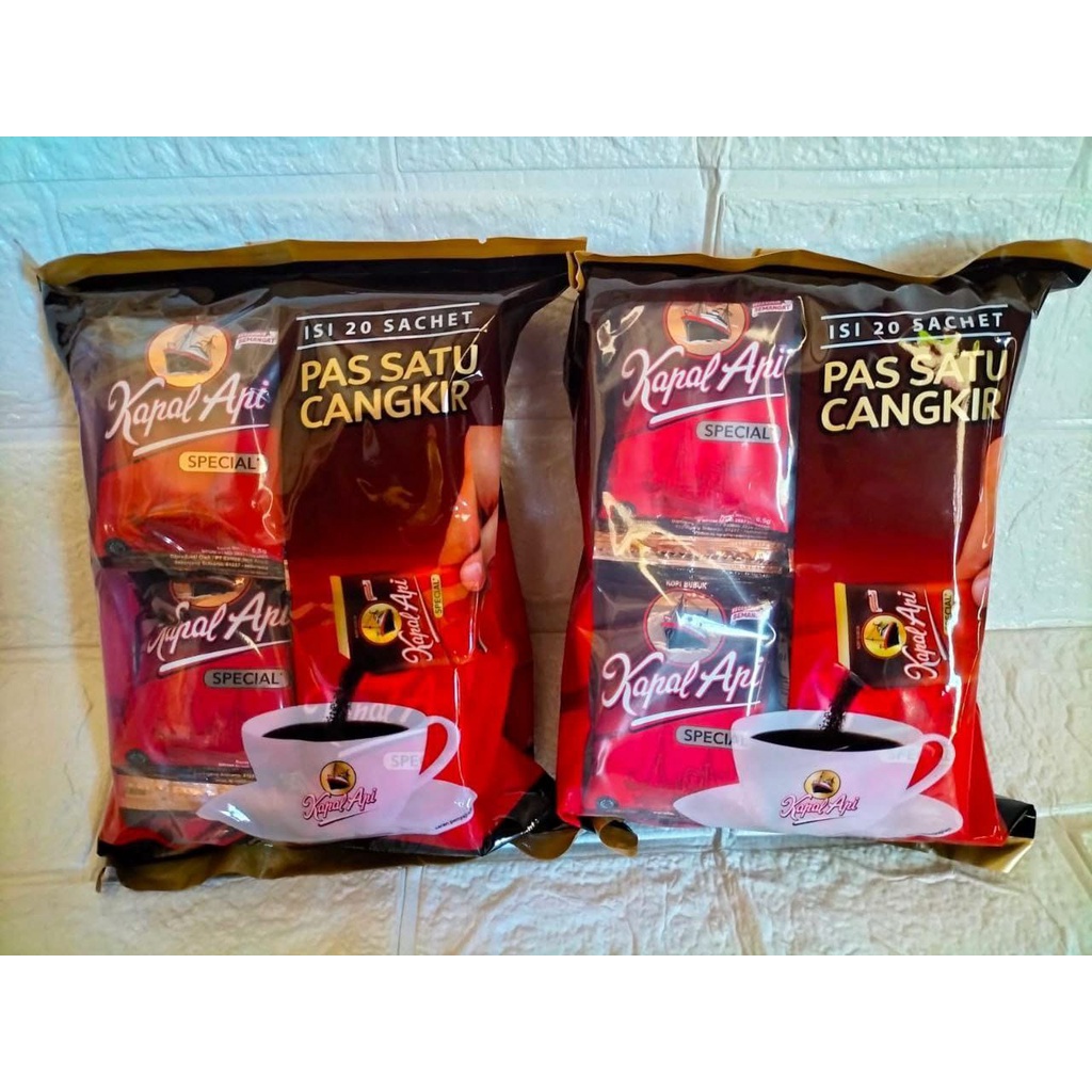 Kopi kapal api special isi 20 sachet ( 20 sachet @ 6.5 gram )