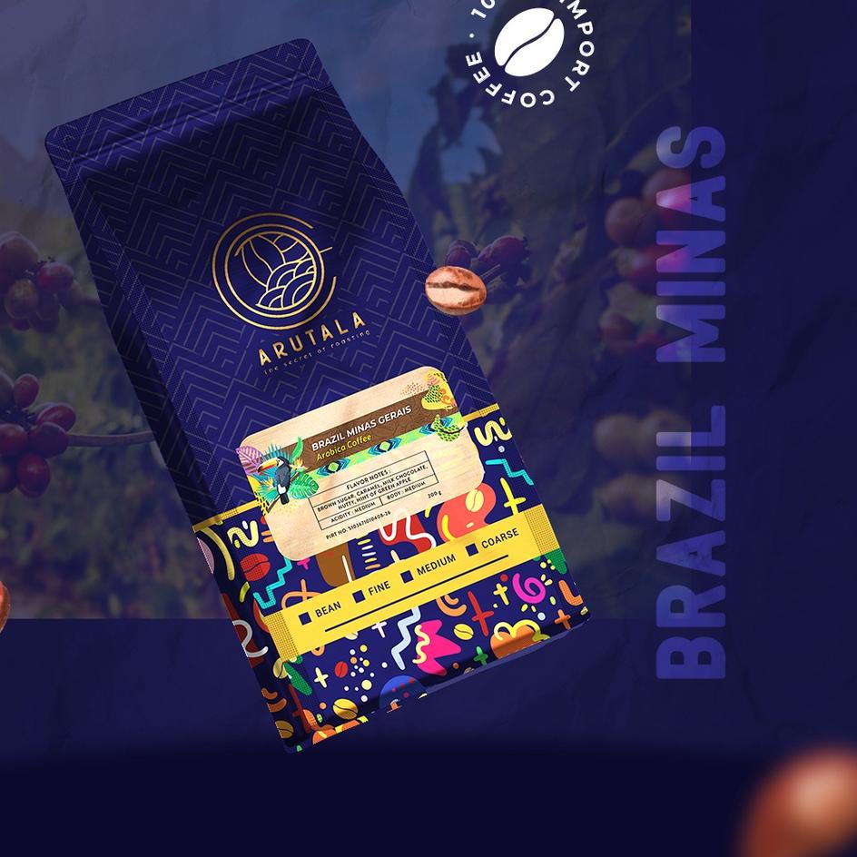 

[KODE PRODUK SHAJ07657] ARUTALA Kopi Brazil Minas Gerais Arabika 200 gram