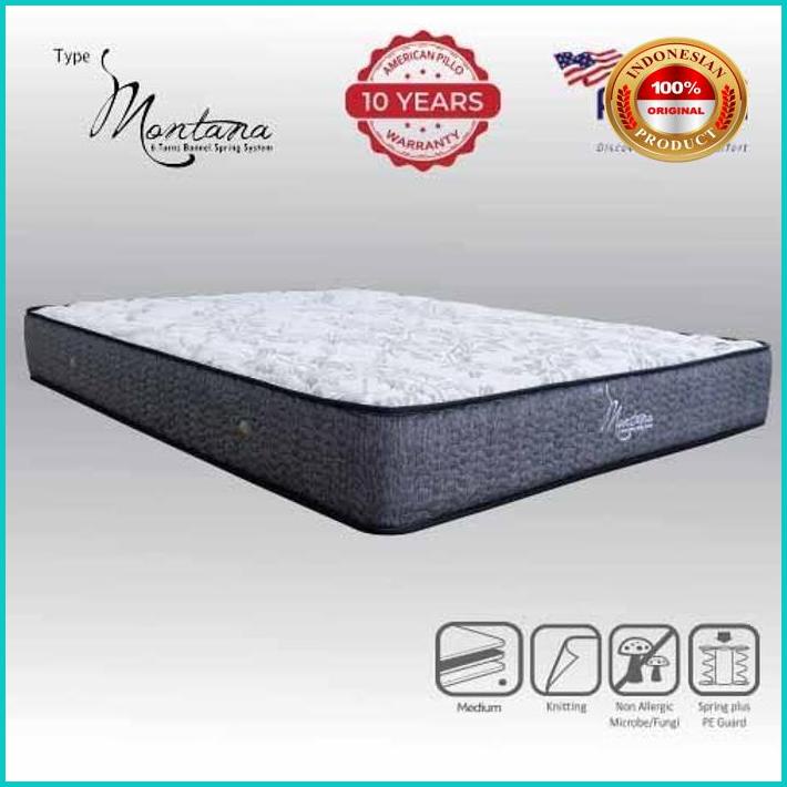 Kasur Springbed Mattras - American Pillo Montana Original Best Seller