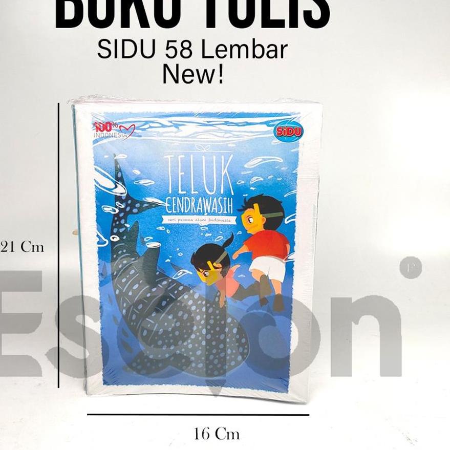 

オ 10pcs Buku Tulis SIDU Garis 58lembar / 1pack Buku Tulis SIDU 58lembar Hot