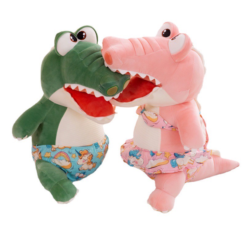 Delightful Lyle Baju Renang Lyle Crocodile Mainan Mewah Boneka Boneka Boneka Hadiah Natal