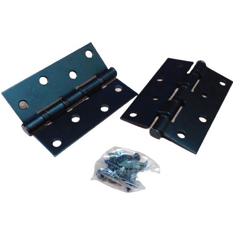 ENGSEL TEBAL 4" HITAM/ENGSEL JENDELA PINTU RUMAH KANDANG LEMARI/Engsel Pintu Tebal Iron Hinge BERKUALITAS