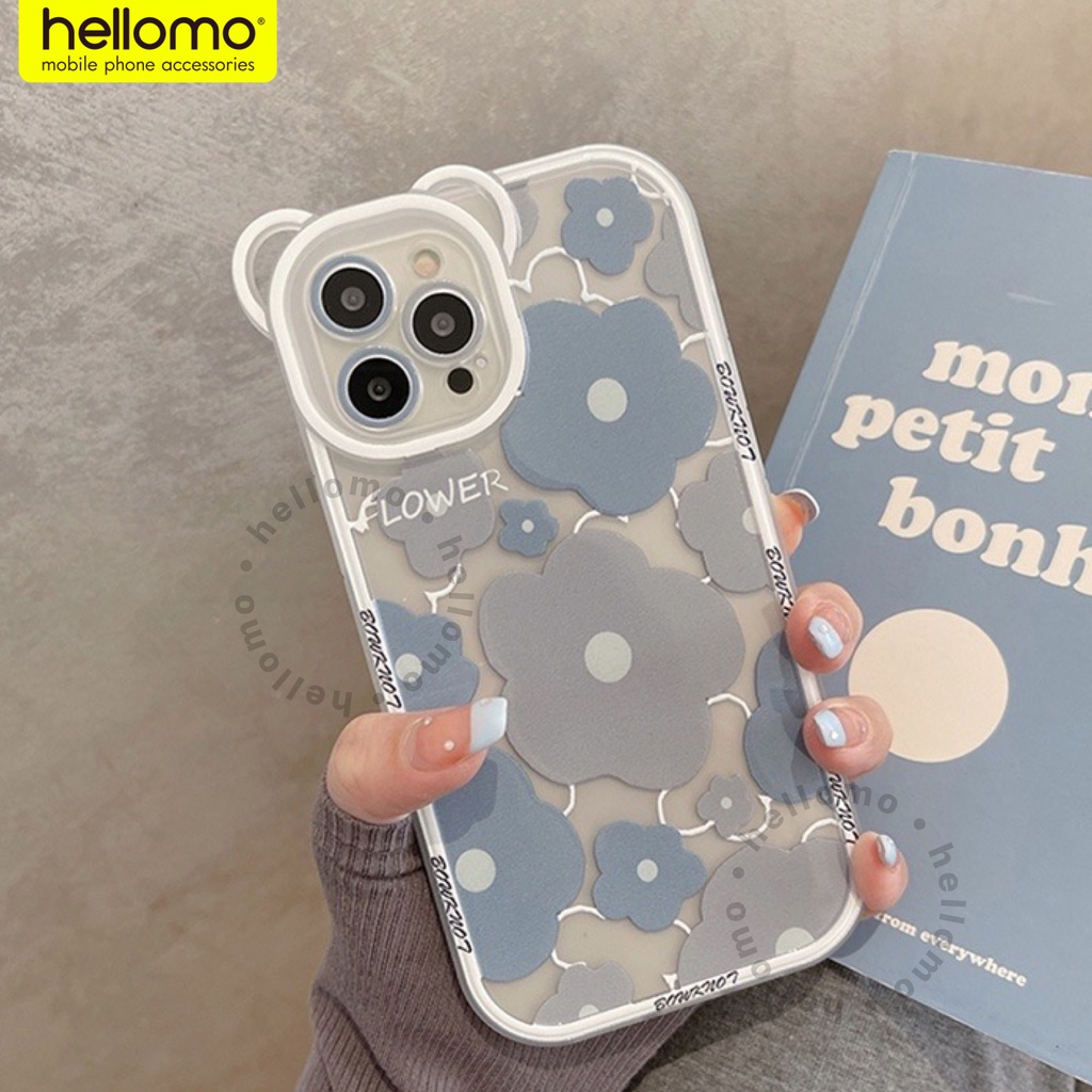 Casing Silikon iPhone TPU Soft Case Silicone Kartun Motif Bunga Lucu Flower