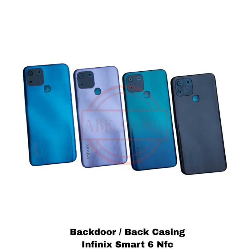 TUTUP BELAKANG BACKDOOR BACK CASING INFINIX SMART 6 NFC BACKCOVER HOUSING ORIGINAL