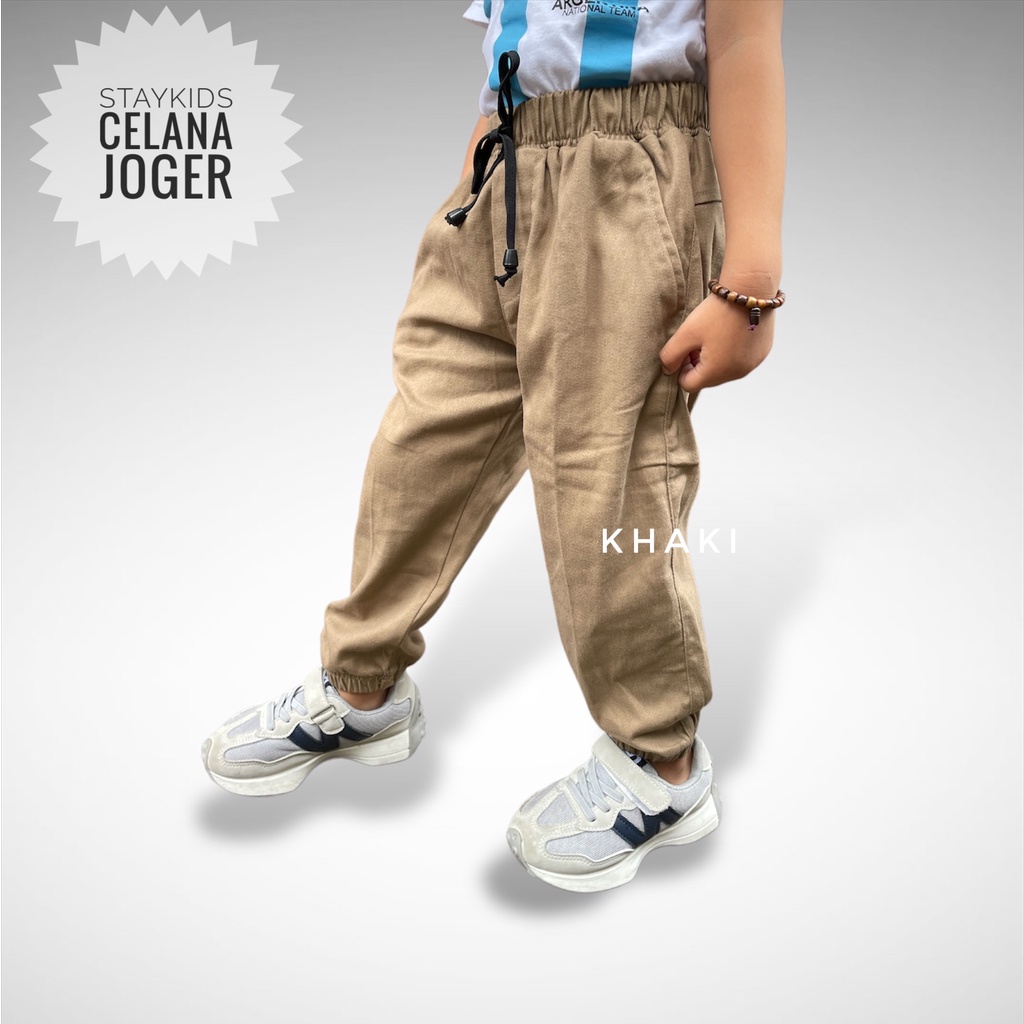 Piko Celana Joger anak usia 1-12 tahun bahan Twill combed