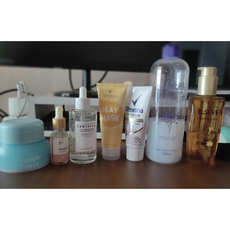 2 Preloved skincare somethinc skin1001 azarine loreal biobautylab acne Luxurious serum