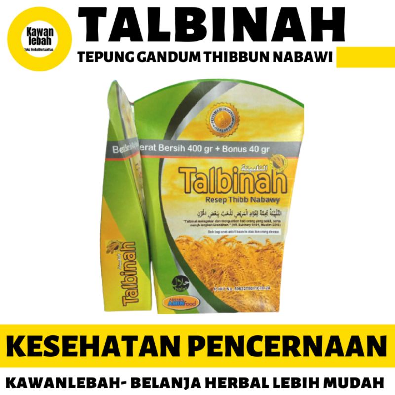 

TALBINAH, Tepung Gandum HERBAL LAMBUNG & MAAG