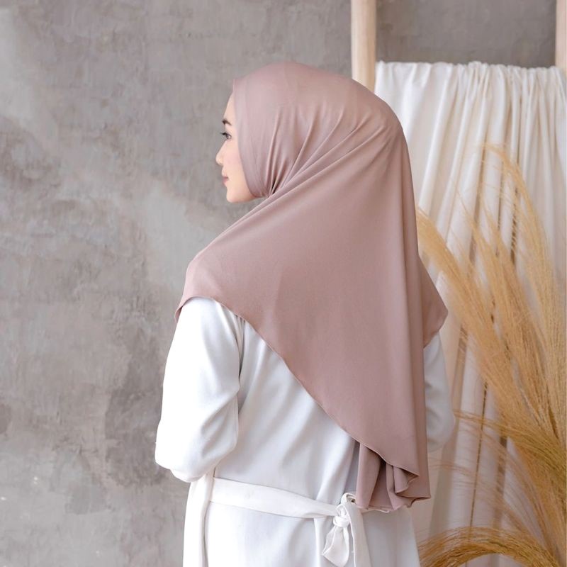 Jilbab Hamidah Instan Non Pad Antem Jersey Premium