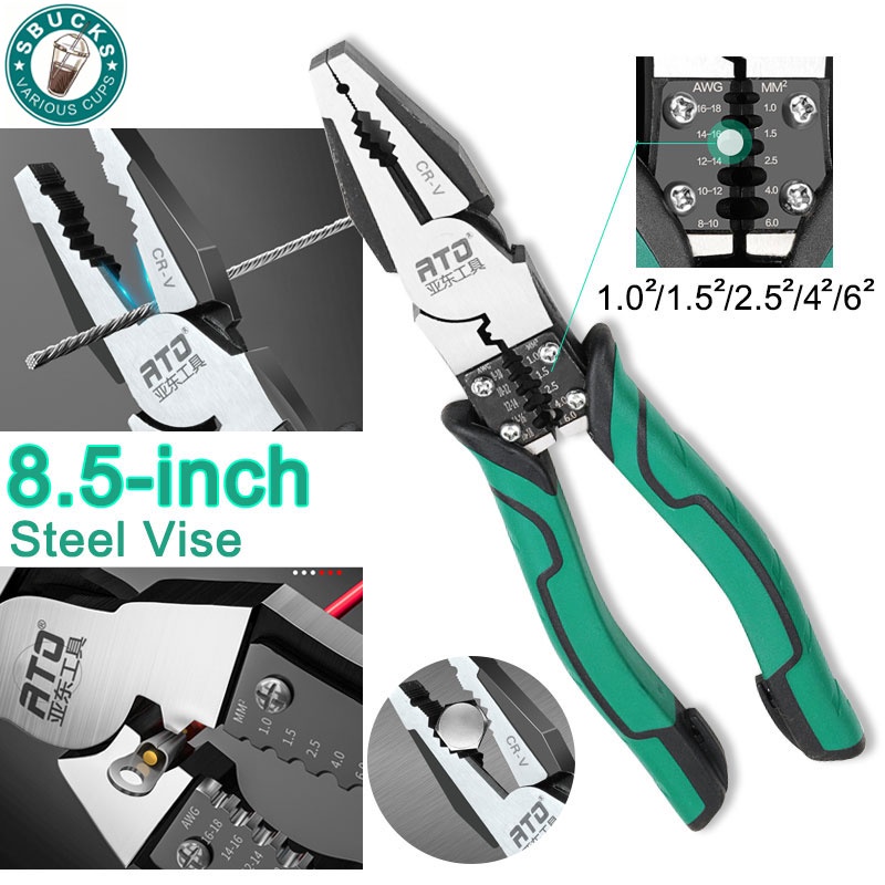 Multi-function Steel Vise Super Hardness Industrial Grade Chromes Vanadium Universal Pliers