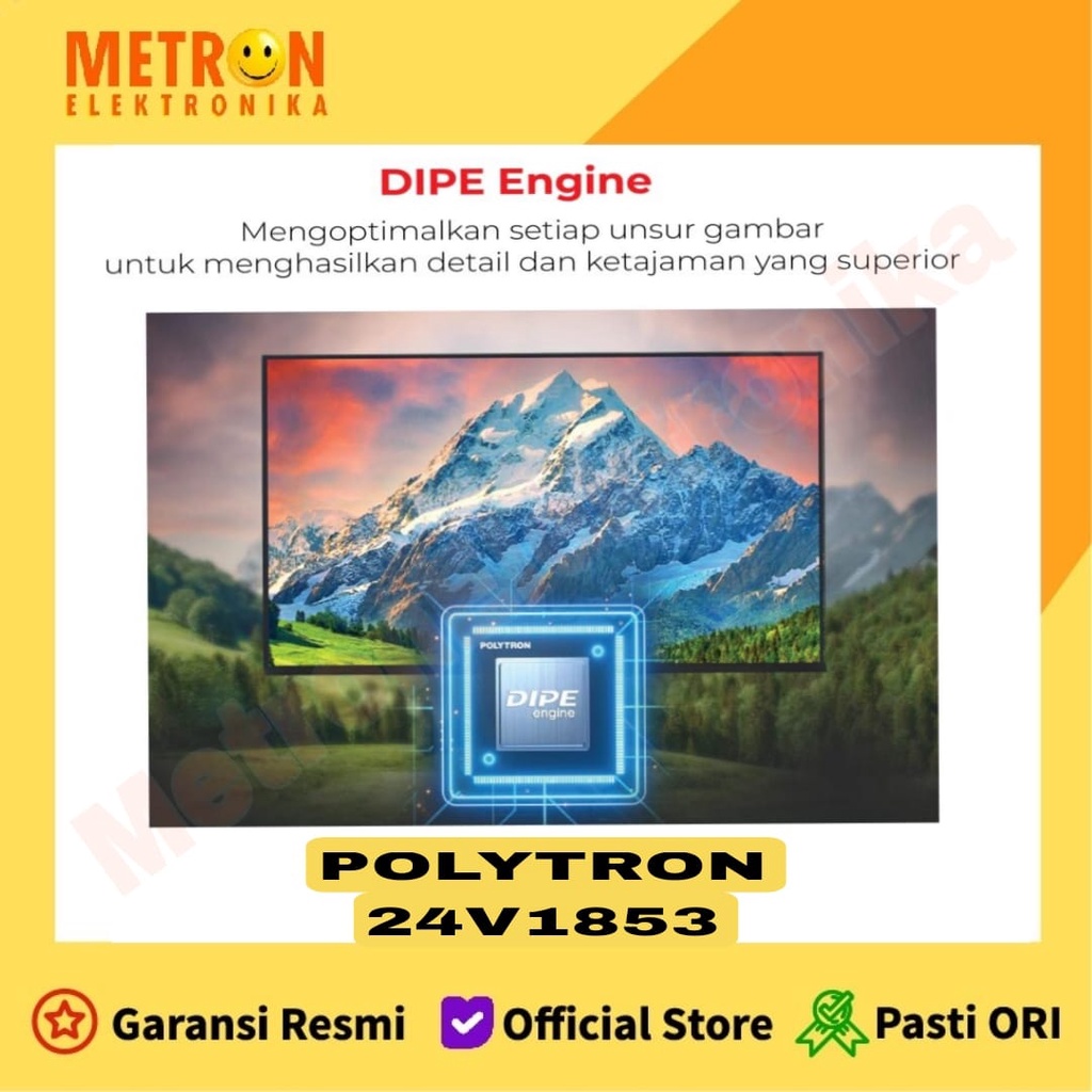 POLYTRON PLD 24 V 1853 - DVB-T2 DIGITAL TV LED 24 IN + USB MOVIE / PLD24V1853