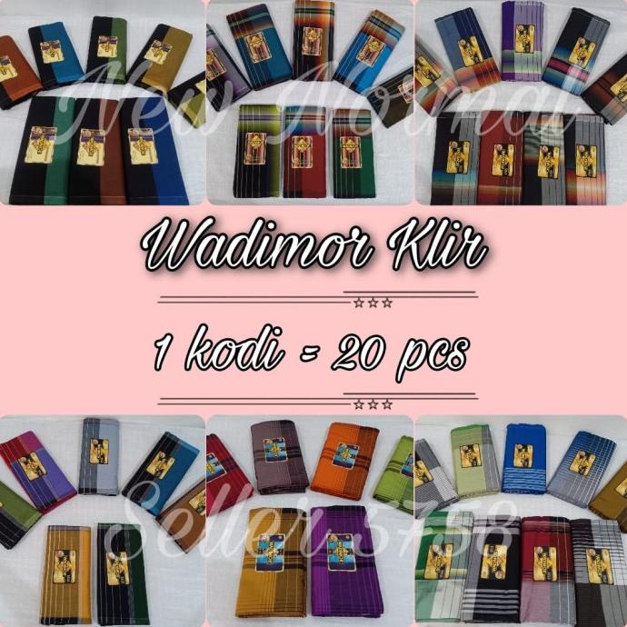 Sarung Wadimor Klir 1 Kodi = 20 pcs (Partai Grosir/Ecer Termurah)