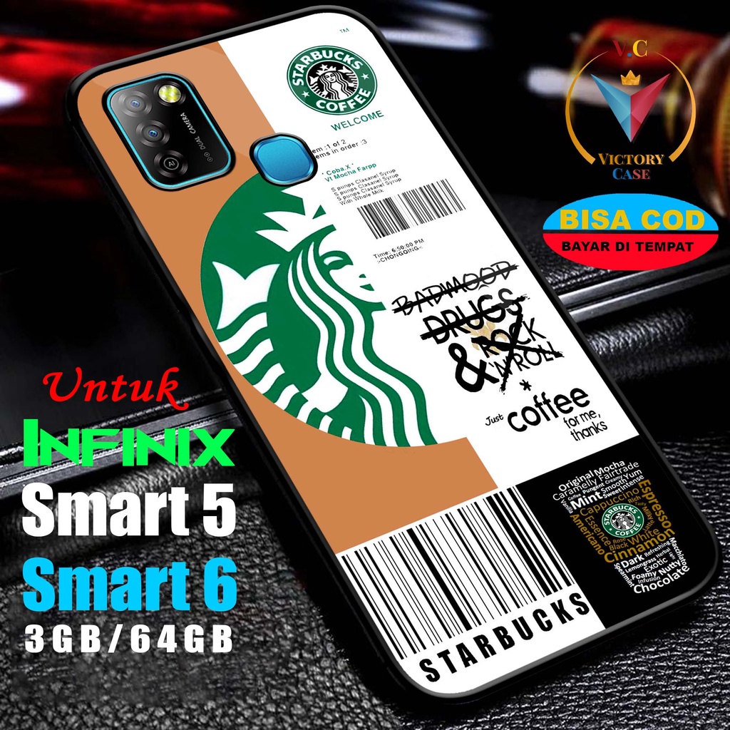 Case Hp Softcase glossy For INFINIX SMART 5 SMART 6 3GB/64GB  STRBK Silikon glass Casing Handphone P