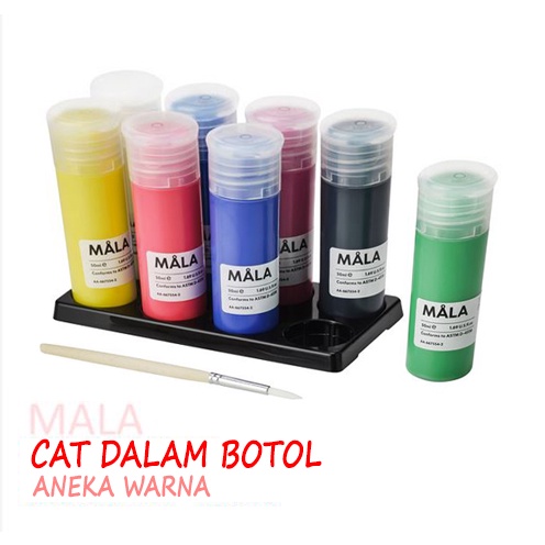 cat air  DALAM BOTOL isi 8 botol beda warna / CAT LUKIS / cat air DALAM BOTOL