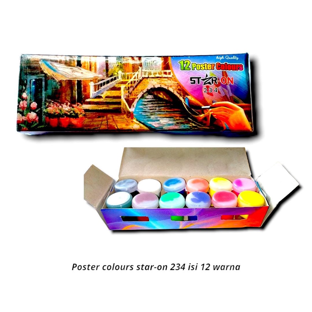 

CAT AIR POSTER 12 WARNA STAR ON POSTER COLOR ANAK