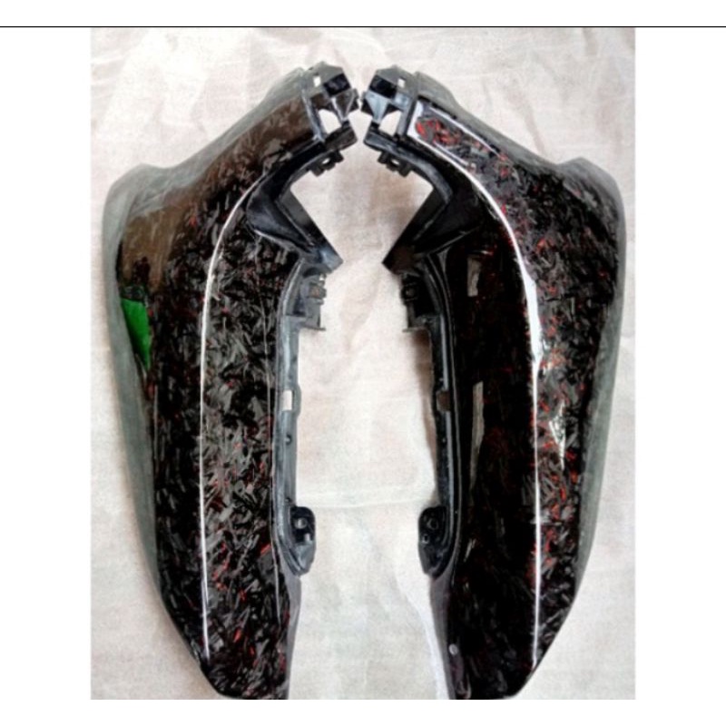 COVER SEND NMAX NEW CARBON FORGED BIRU