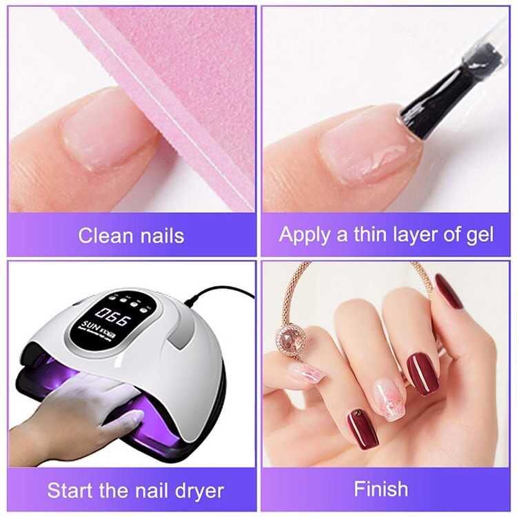 SUN PENGERING KUTEK GEL UV PORTABLE /PENGERING KUTEK SINAR UV LAMP NAIL DRYER SENSOR WITHLCD Display