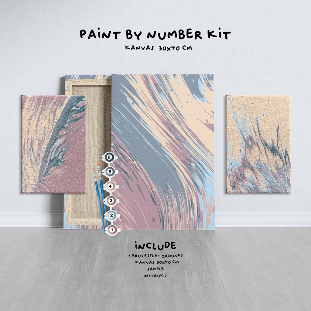 

Paint by Number KIT Marble series Kanvas 30x40cm