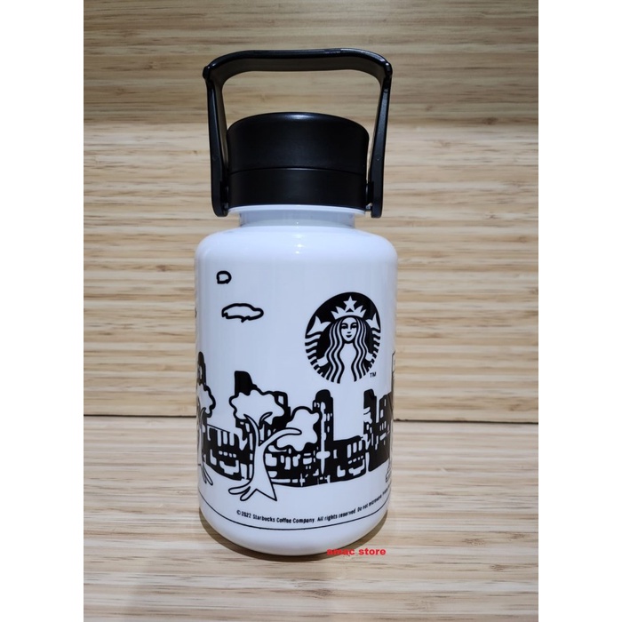 Starbucks X Kreaby Reusable Water Bottle 1 Liter - Botol Minum #Original