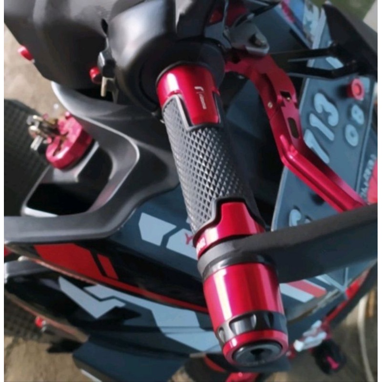 HAND GRIP JALU CENSI/MODEL COPY RIZOMA NMAX OLD NEW PCX150 PCX160 VARIO125/150/160 AEROX OLD NEW/CB CBR NINJA R RR R15 V2 V3 V4 GSX VIXION DLL