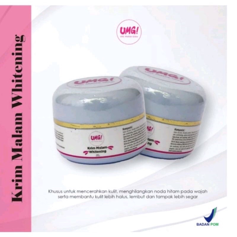 krim malam whitening umg ulti matte glow