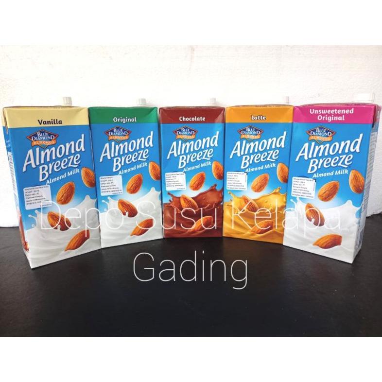 

[BAYAR DITEMPAT] Almond Breeze 1 litter Susu Almon | Blue Diamond Almond Milk Premium Coklat