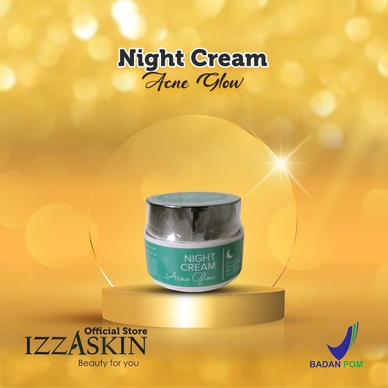 NIGHT CREAM ACNE GLOW IZZASKIN